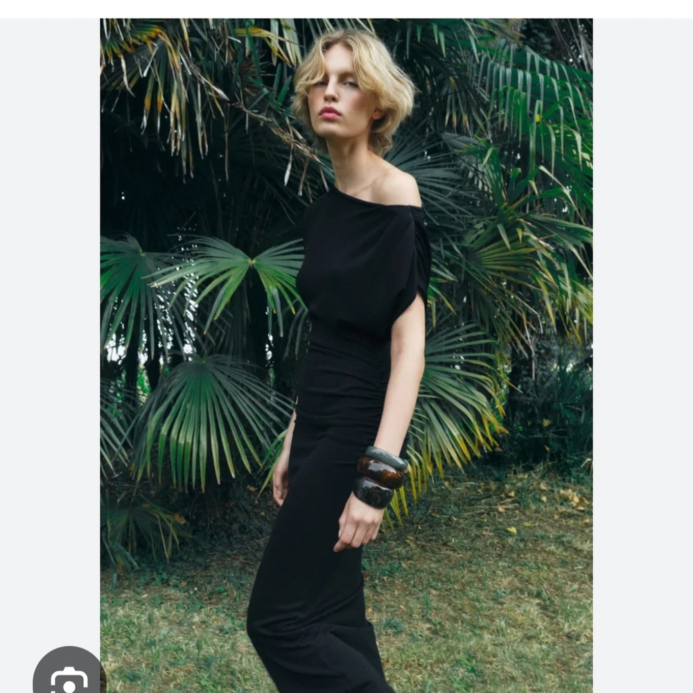 Elegant Black Off-Shoulder Dress